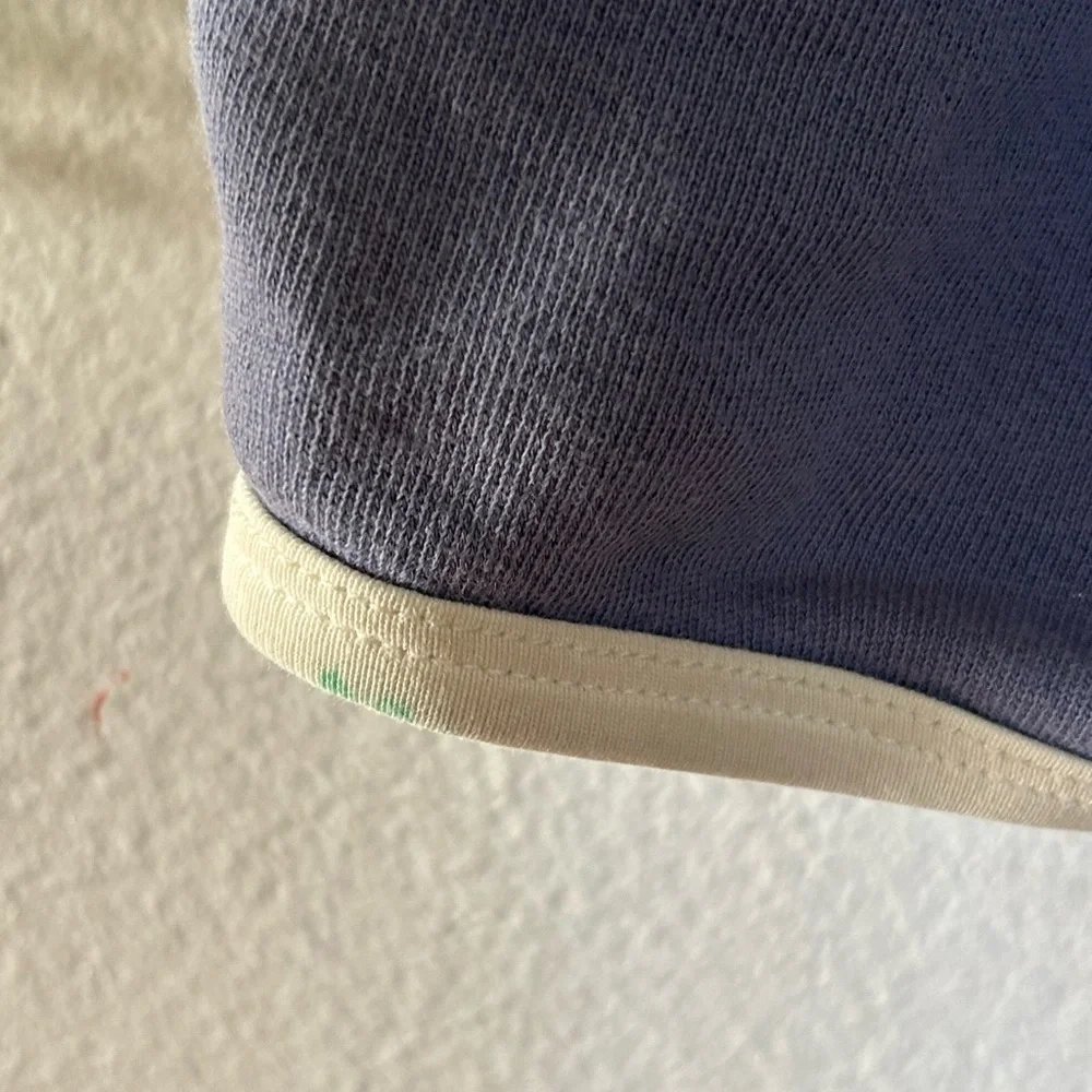 Childhoods Clothing Company retro Navy shorts, curved hems, thick terry cloth 5 - Picture 7 of 7